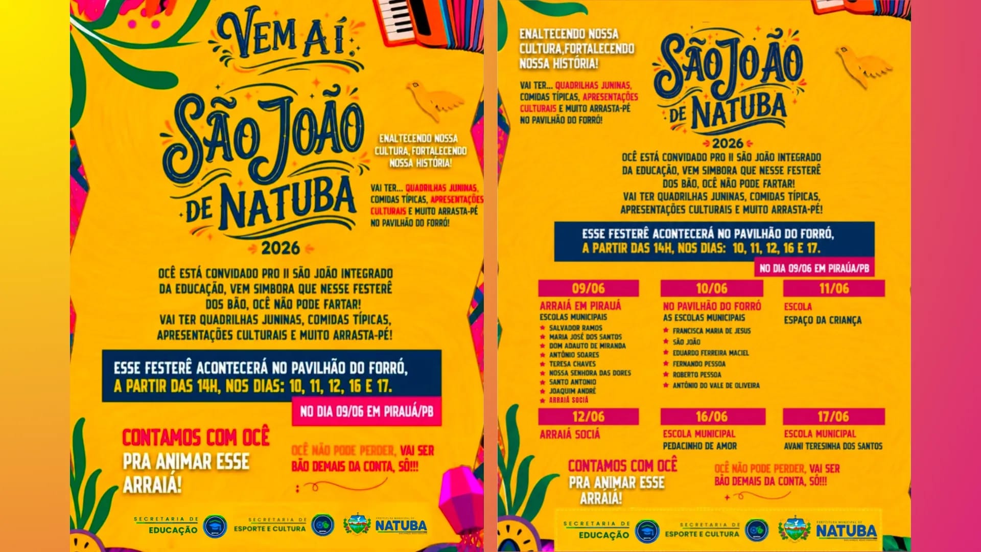 VEM AI O ARRAIÁ DA EDUCAÇÃO!